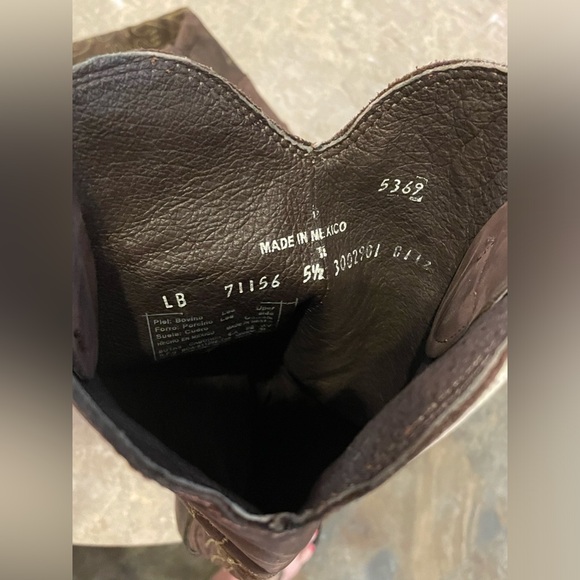 Size 5.5 Liberty Black Golden Eagle embroidered boots - Picture 4 of 6